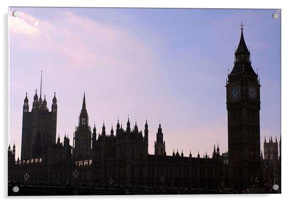 Houses of Parliament Acrylic by Ruth Hallam