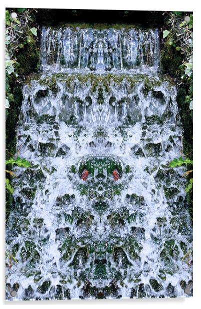 Fountain 2 Acrylic by Ruth Hallam