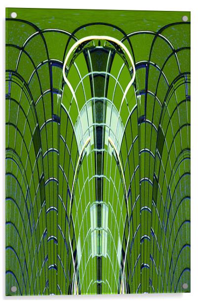 Modern building abstract 3 Acrylic by Ruth Hallam
