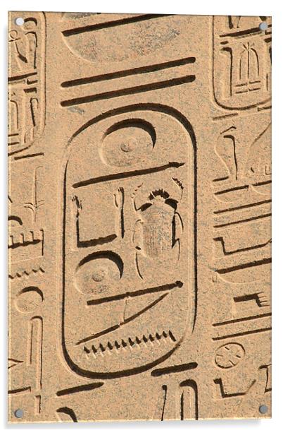 Karnak Temple 37 Acrylic by Ruth Hallam