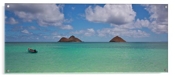 Lanikai Beach, Oahu, Hawaii Acrylic by Paul Hutchings 