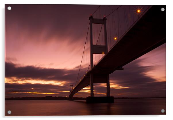 Severn Bridge at sunrise Acrylic by Steve JamesSteveJ