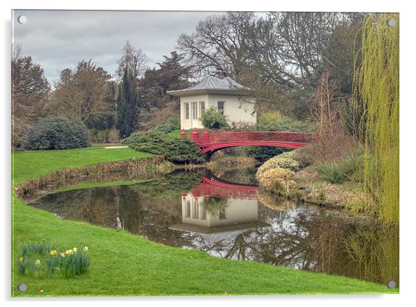 Chinese House Shugborough Acrylic by Steve Smith