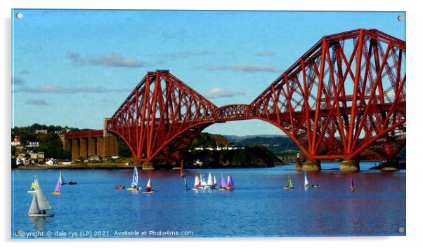 Forth RAIL Bridge Acrylic by dale rys (LP)