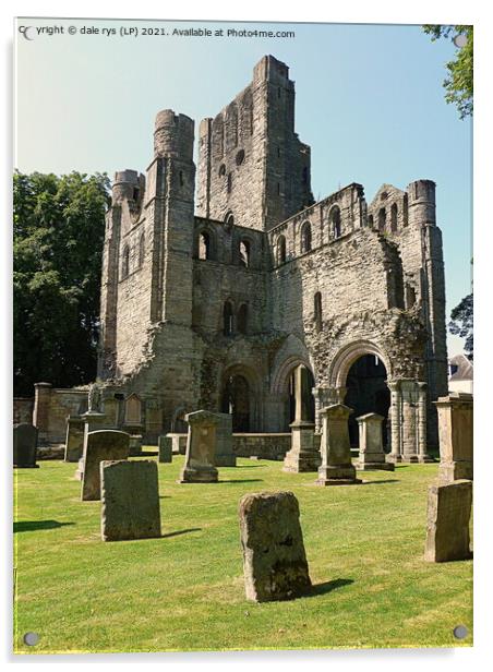 kelso abbey Acrylic by dale rys (LP)