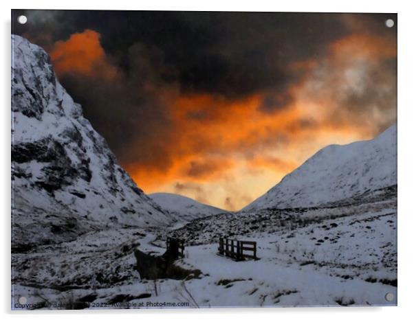 moody glencoe Acrylic by dale rys (LP)