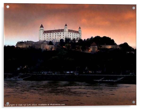 Danube River in Bratislava Acrylic by dale rys (LP)