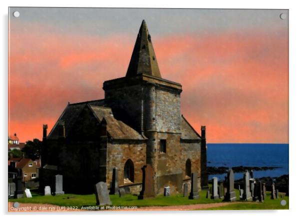 st. monans church Acrylic by dale rys (LP)