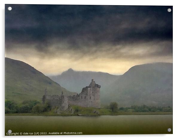 kilchurn castle  argyll and bute Acrylic by dale rys (LP)