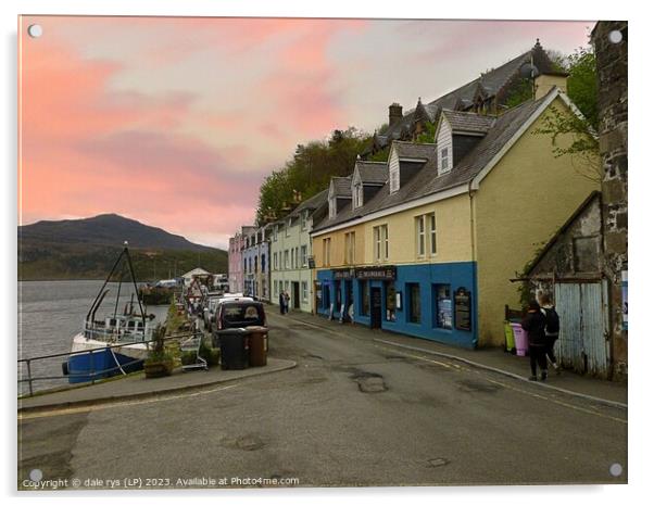 PORTREE HARBOR Acrylic by dale rys (LP)