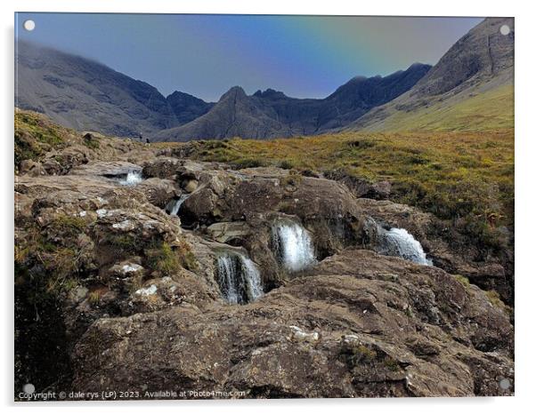 Fairy Falls: Skye's Verdant Spectacle Acrylic by dale rys (LP)