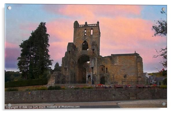 JEDBURGH ABBEY Acrylic by dale rys (LP)