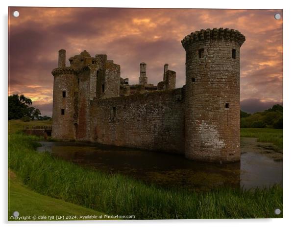 Caerlaverock Castle Acrylic by dale rys (LP)