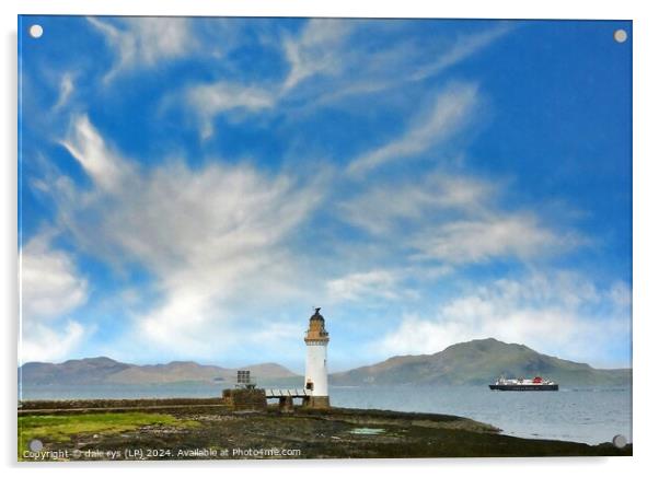ISLE OF MULL LIGHTHOUSE Acrylic by dale rys (LP)