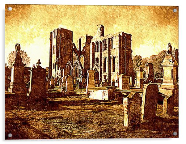elgin abbey Acrylic by dale rys (LP)