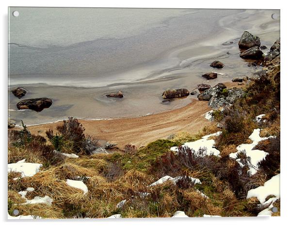 beach at winter Acrylic by dale rys (LP)