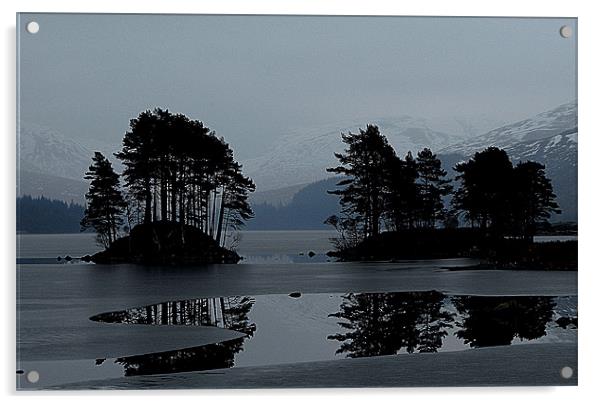 loch ossian reflection Acrylic by dale rys (LP)