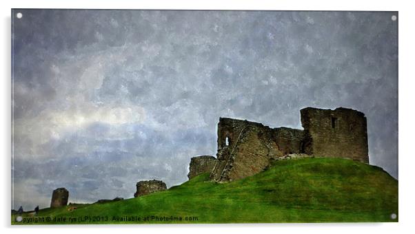 duffus castle Acrylic by dale rys (LP)