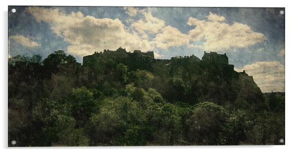 edinburgh castle Acrylic by dale rys (LP)