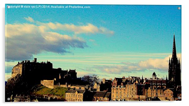 edinburgh oltown Acrylic by dale rys (LP)