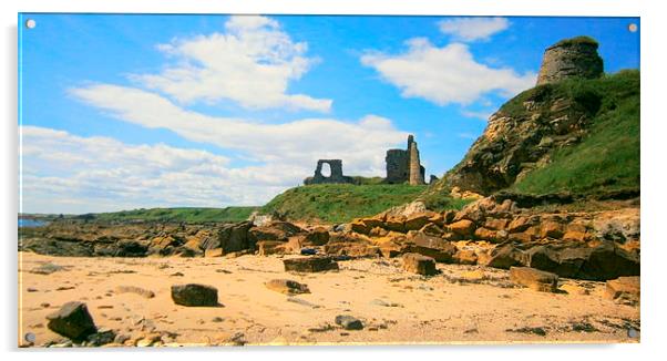 fife beach Acrylic by dale rys (LP)