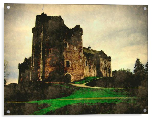  doune castle Acrylic by dale rys (LP)