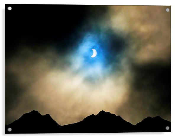  moody highlands eclipse Acrylic by dale rys (LP)