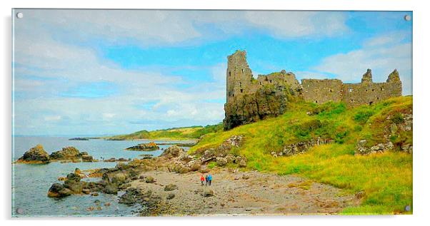  dunure castle-scotland   Acrylic by dale rys (LP)