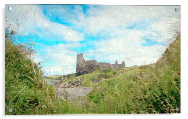  dunure castle-scotland   Acrylic by dale rys (LP)