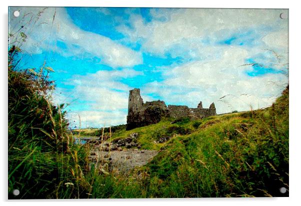  dunure castle-scotland   Acrylic by dale rys (LP)