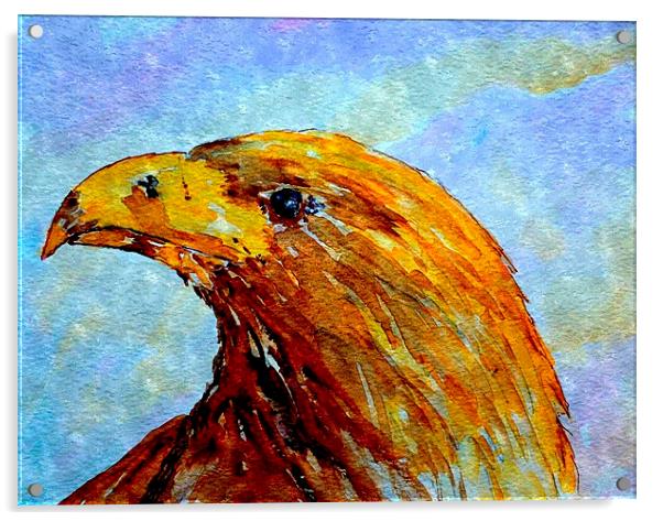 bird of gold Acrylic by dale rys (LP)