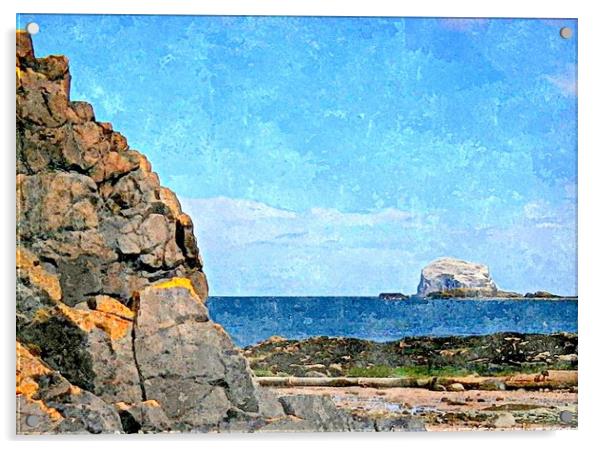 deep blue-north berwick Acrylic by dale rys (LP)