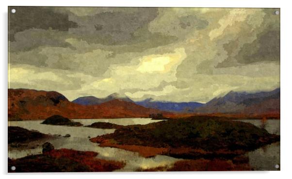 glencoe,scotland - wet Acrylic by dale rys (LP)