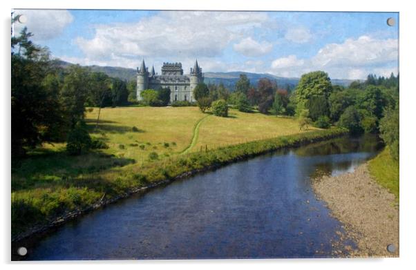 inveraray castle argyll and bute Acrylic by dale rys (LP)