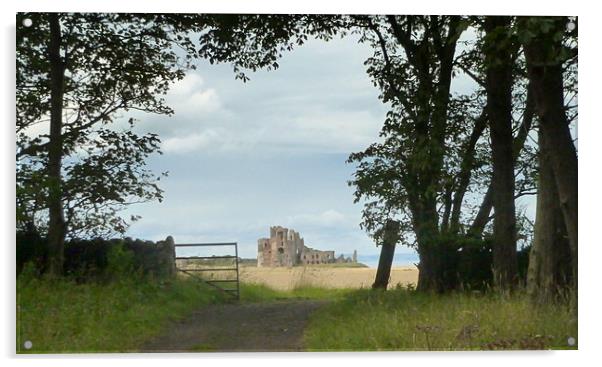 TANTALLON CASTLE Acrylic by dale rys (LP)