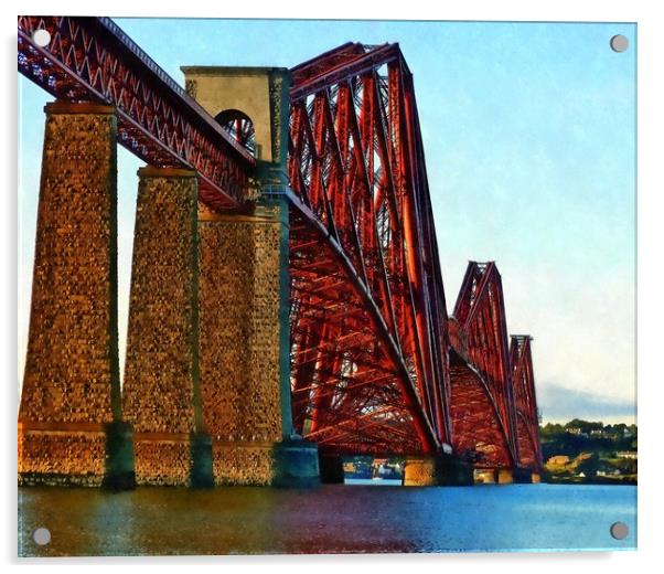 forth rail bridge Acrylic by dale rys (LP)