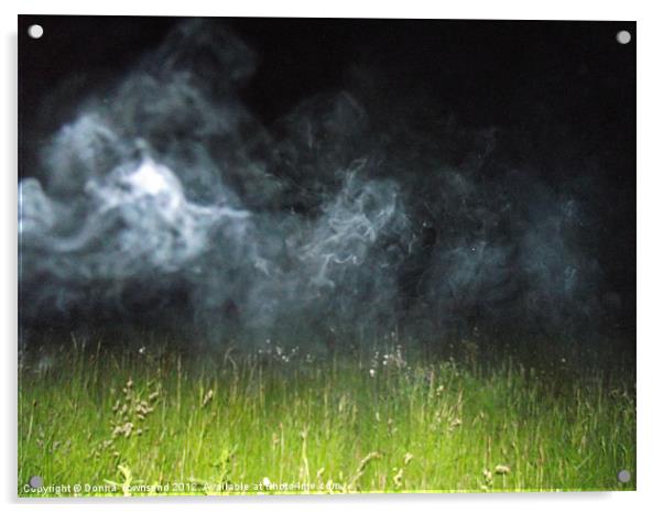 Ghostly Smoke Acrylic by Donna Townsend