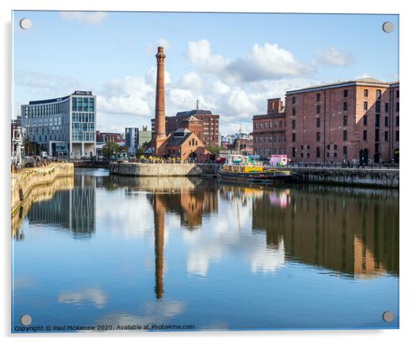 Albert Dock Acrylic by Paul McKenzie