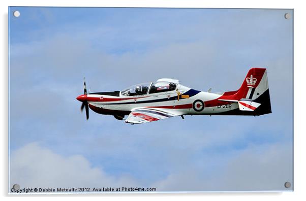 RAF Shorts Tucano 2012 Display Acrylic by Debbie Metcalfe