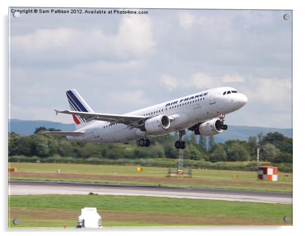 Air France lift-off Acrylic by Sam Pattison