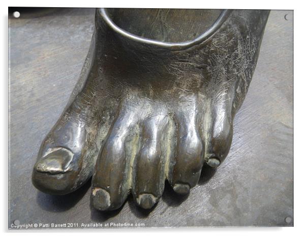 Bronze toes Acrylic by Patti Barrett