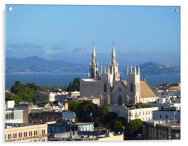 San Francisco Bay Acrylic by Patti Barrett