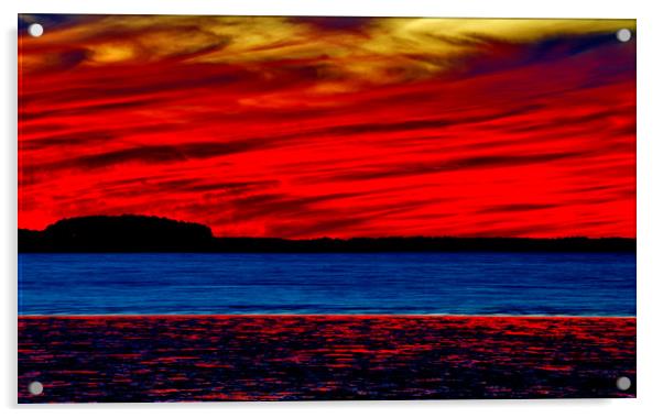 Bold Afterglow Acrylic by Beach Bum Pics