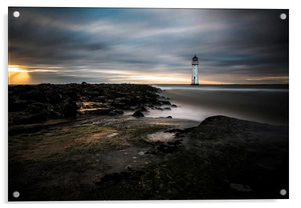 New Brighton Rock Acrylic by Jed Pearson