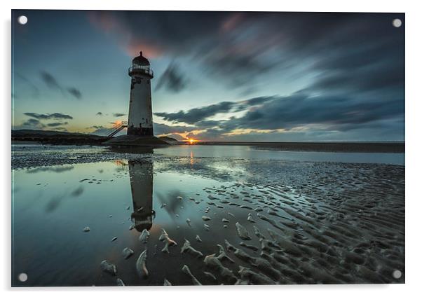  Point of Ayr Reflection Acrylic by Jed Pearson