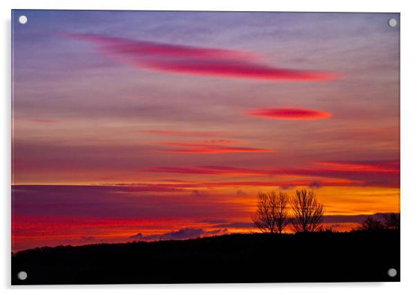 Lenticular Cloud Sunrise Acrylic by Adrian Maricic