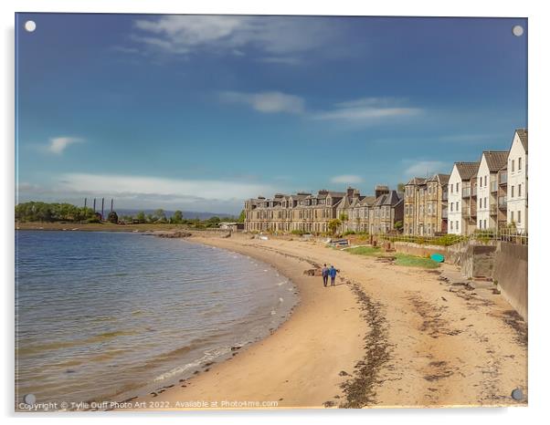 Fairlie Beach On the Firth of Clyde Acrylic by Tylie Duff Photo Art