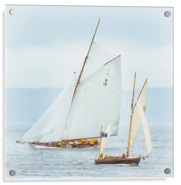 Majestic Fife Yachts Marcita and The Lady Anne  Acrylic by Tylie Duff Photo Art