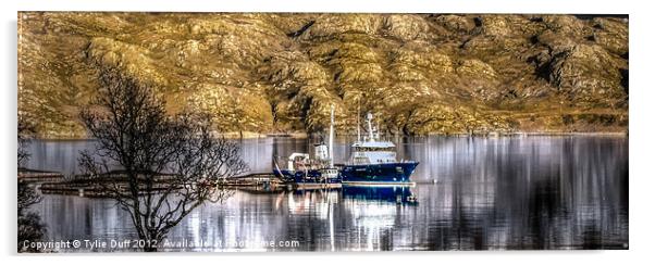 Salmon Fishery on Loch Shieldaig Acrylic by Tylie Duff Photo Art