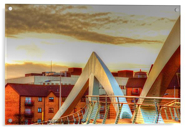 The Squiggly Bridge over the Clyde Acrylic by Tylie Duff Photo Art
